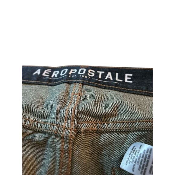 Aeropostale NEW Men's Blue Straight Denim Jeans Size 36x34 - Picture 2 of 10